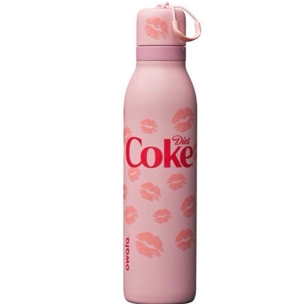 NEW Diet Coke pink Owala Kisses FreeSip Twist 24oz Stainless Steel Water Bottle